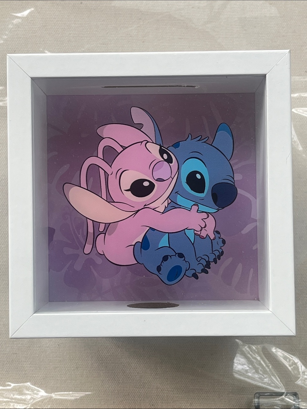 Disney Pink & Blue Stitch Coin Bank